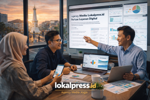 Agency media Lokalpress.id memperluas layanan digital untuk memperkuat pengelolaan informasi, konten, dan narasi lokal di Yogyakarta. foto: By Chat GBT